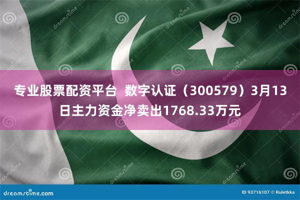 专业股票配资平台  数字认证（300579）3月13日主力资金净卖出1768.33万元
