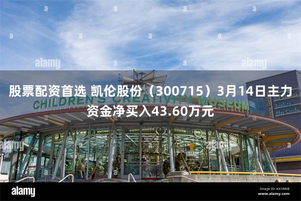 股票配资首选 凯伦股份（300715）3月14日主力资金净买入43.60万元