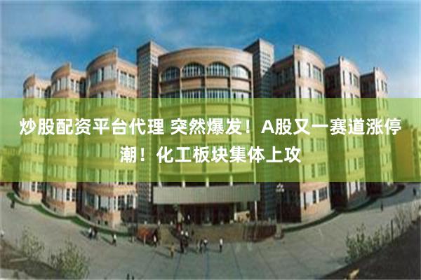 炒股配资平台代理 突然爆发！A股又一赛道涨停潮！化工板块集体上攻