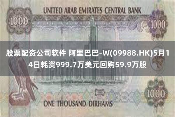 股票配资公司软件 阿里巴巴-W(09988.HK)5月14日耗资999.7万美元回购59.9万股