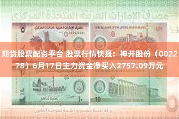期货股票配资平台 股票行情快报：神开股份（002278）6月17日主力资金净买入2757.09万元